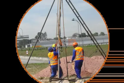 Sondagem de solo para construção